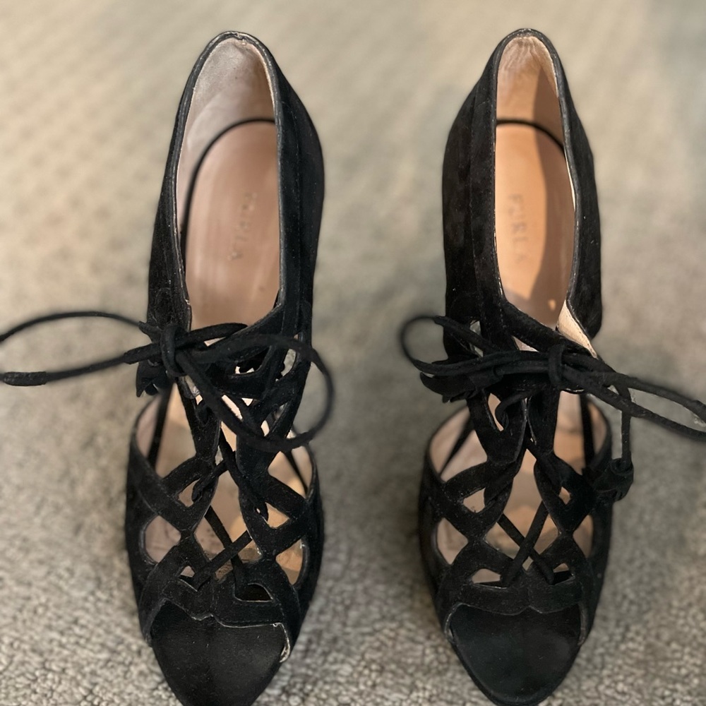 Suede furla shoes